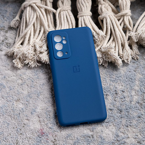Soft Rubber Case For OnePlus 9RT Dark Blue Color