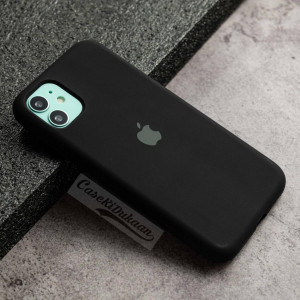 Black Silicon Case For iPhone 11