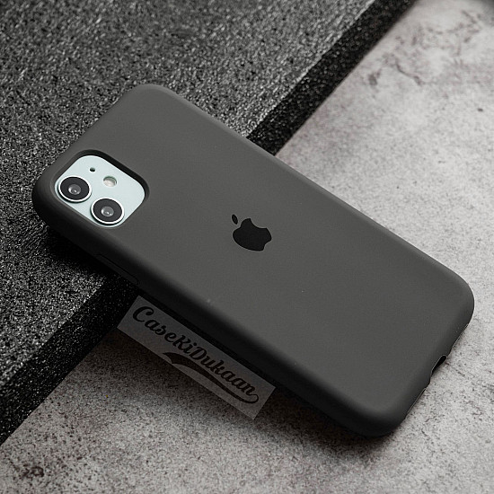 Dark Grey Silicon Case For iPhone 11