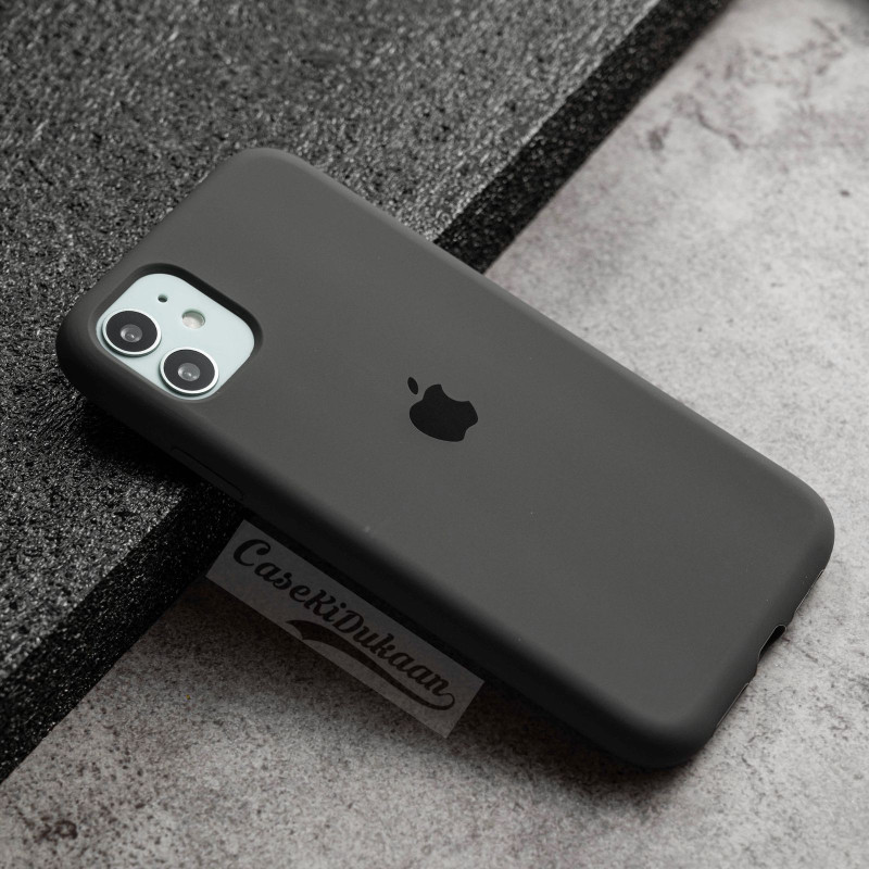 Buy Dark Grey Silicon Case For iPhone 11