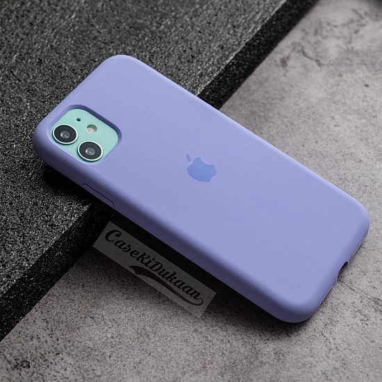 Lavender Silicon Case For iPhone 11