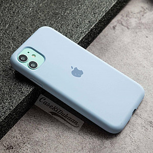 Light Blue Silicon Case For iPhone 11