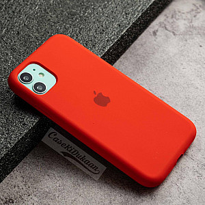 Red Silicon Case For iPhone 11