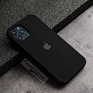 Black Silicon Case For iPhone 12 Pro Max