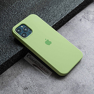 Light Green Silicon Case For iPhone 12 Pro Max