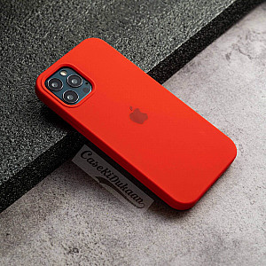 Red Silicon Case For iPhone 12 Pro Max