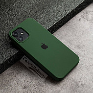 Forest Green Silicon Case For iPhone 13