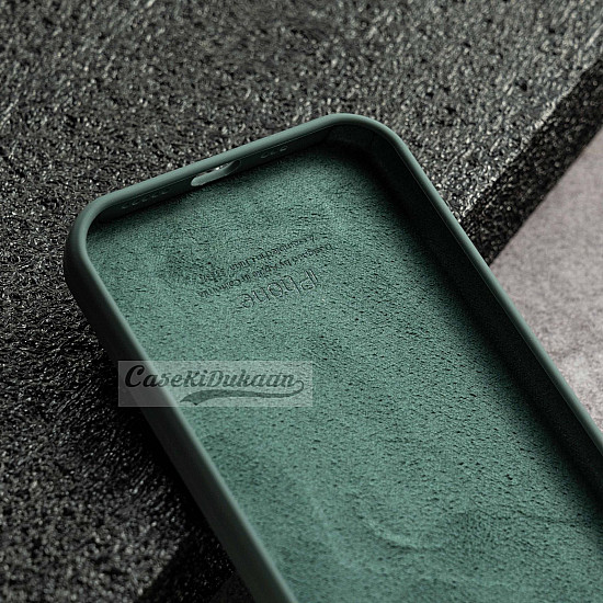 Midnight Green Silicon Case For iPhone 13