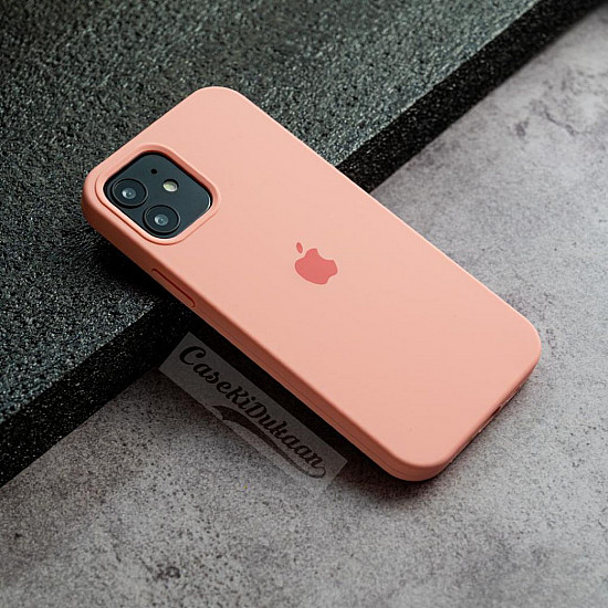 Buy Light Pink Silicon Case For iPhone 12 mini