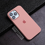 Light Pink Silicon Case For iPhone 15 Pro
