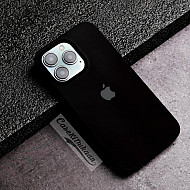 Black Silicon Case For iPhone 14 Pro