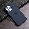 Dark Blue Silicon Case For iPhone 15 Pro