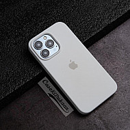 White Silicon Case For iPhone 15 Pro Max