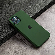 Forest Green Silicon Case For iPhone 15 Pro