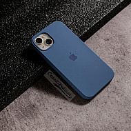 Azure Blue Silicon Case For iPhone 13 Pro