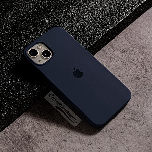 Dark Blue Silicon Case For iPhone 14 Plus