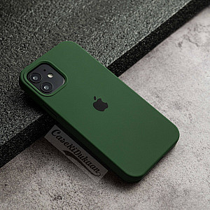 Forest Green Silicon Case For iPhone 14 Plus
