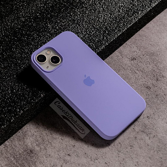 Lavender Silicon Case For iPhone 15