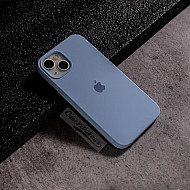 Light Blue Silicon Case For iPhone 15 Plus