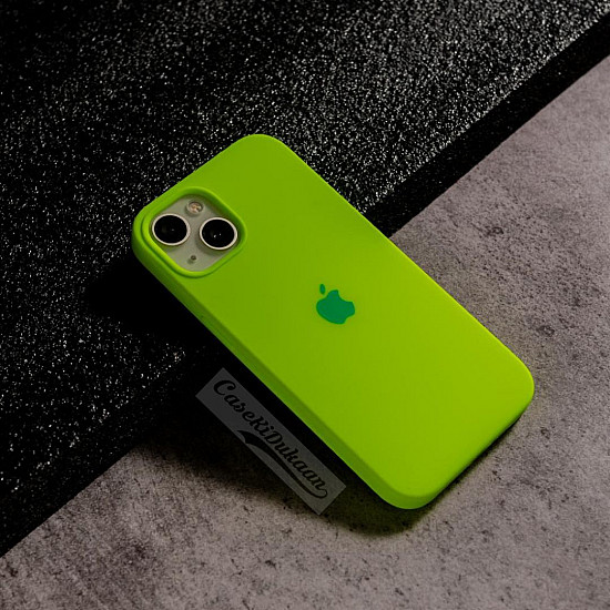 Sports Green Silicon Case For iPhone 15 Plus