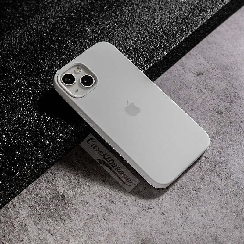 Buy White Silicon Case For iPhone 13
