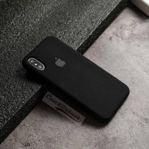 Black Silicon Case For iPhone Xs Max