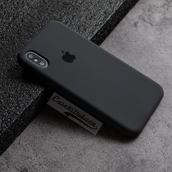 Dark Grey Silicon Case For iPhone Xs Max