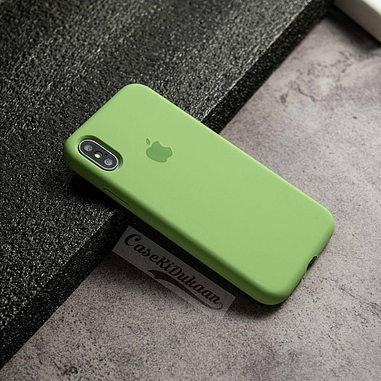 Light Green Silicon Case For iPhone X