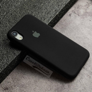 Black Silicon Case For iPhone XR