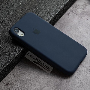 Dark Blue Silicon Case For iPhone XR