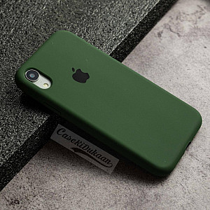 Forest Green Silicon Case For iPhone XR