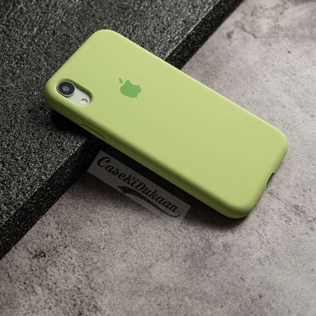 Buy Light Green Silicon Case For iPhone XR