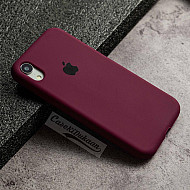 Wine Red Silicon Case For iPhone XR