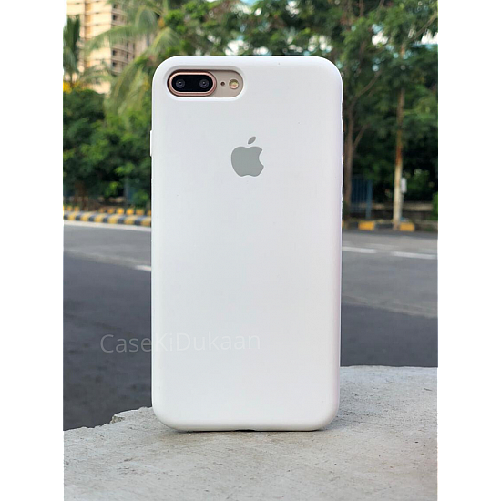 White Silicon Case For iPhone