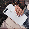 White Silicon Case For iPhone