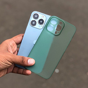 Green Slim Transparent Ultra Thin Case For iPhone 13 Mini