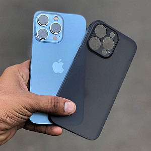 Black Transparent Ultra Thin Case For iPhone - New