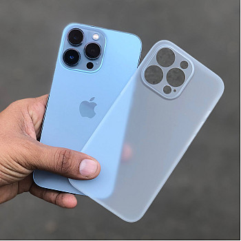 White Slim Transparent Ultra Thin Case For iPhone 15 Pro Max