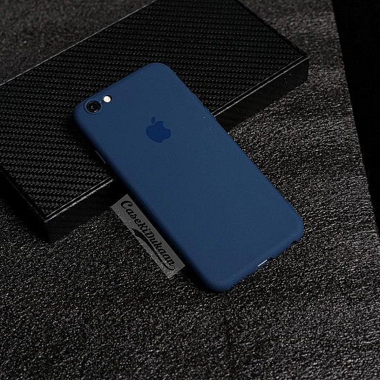 Soft Flexible Rubber Case For iPhone 6 plus - 6s plus Dark Blue