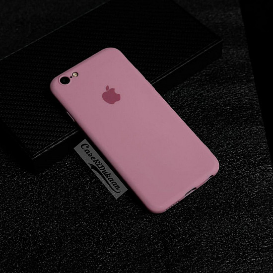Soft Flexible Rubber Case For iPhone 6-6s Dark Pink