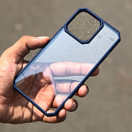 Dark Blue Bumper Shockproof Case For iPhone 14