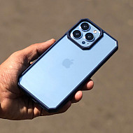 Dark Blue Bumper Shockproof Case For iPhone 13