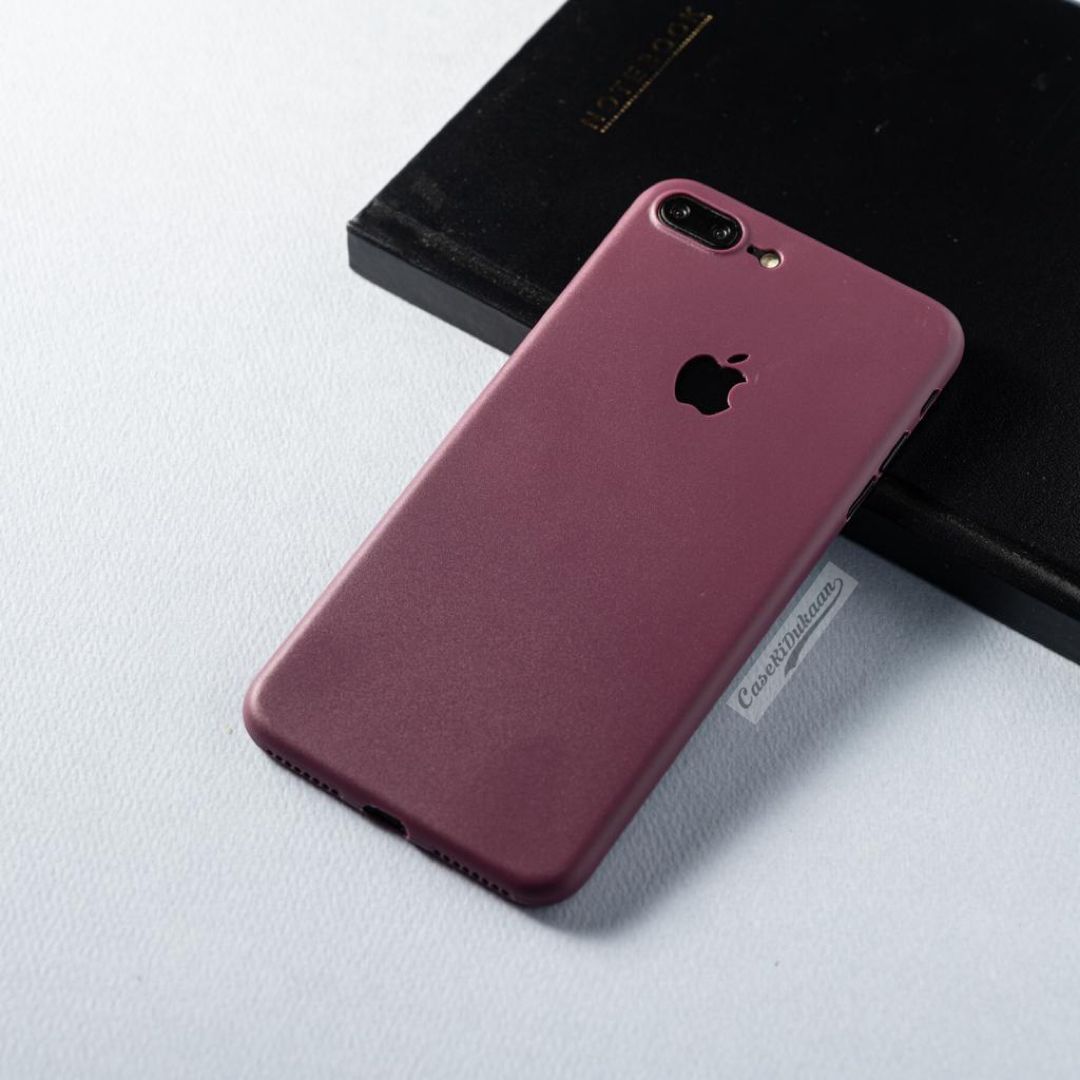 Buy Maroon iPhone Ultra Thin For iPhone Plus