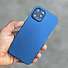 Blue Slim Transparent Ultra Thin Case For iPhone 12 Pro Max