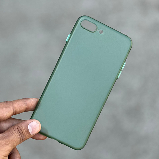 Bottle Green Slim Transparent Ultra Thin Case For iPhone 7 Plus