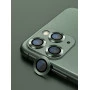 Metal Ring Camera Lens Screen Protector Tempered Glass for iPhone Alpine Green - Set of 2/3
