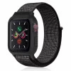 iWatch Silicon Case With Nylon Velcro Strap Compatible With Apple iWatch Series Ultra/8/Se/7/6/5/4/3/2/1 Size 38mm / 40mm / 41mm Black White
