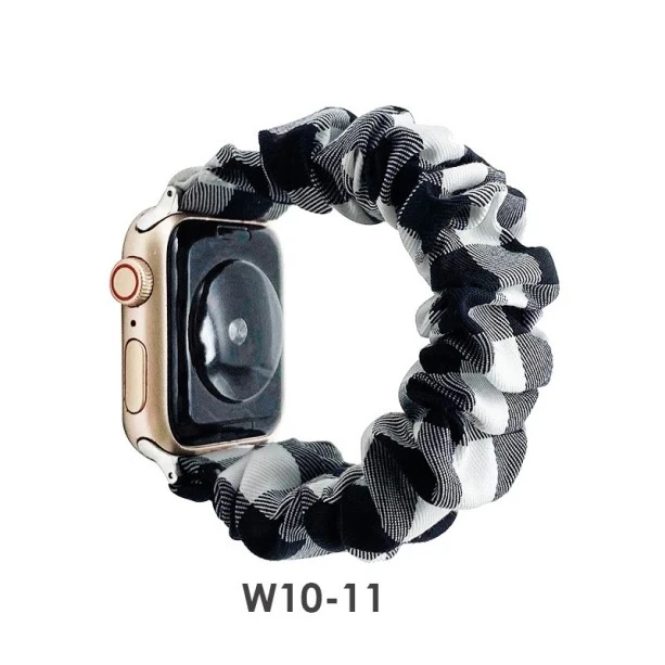 iWatch Strap For Girls Scrunchies Band Compatible With Apple Watch Series Ultra/8/SE/7/6/5/4/3/2/1  Design 103