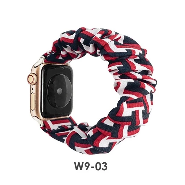 iWatch Strap For Girls Scrunchies Band Compatible With Apple Watch Series Ultra/8/SE/7/6/5/4/3/2/1 Design 115