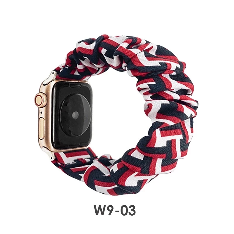 iWatch Strap For Girls Scrunchies Band Compatible With Apple Watch Series Ultra/8/SE/7/6/5/4/3/2/1 Design 115